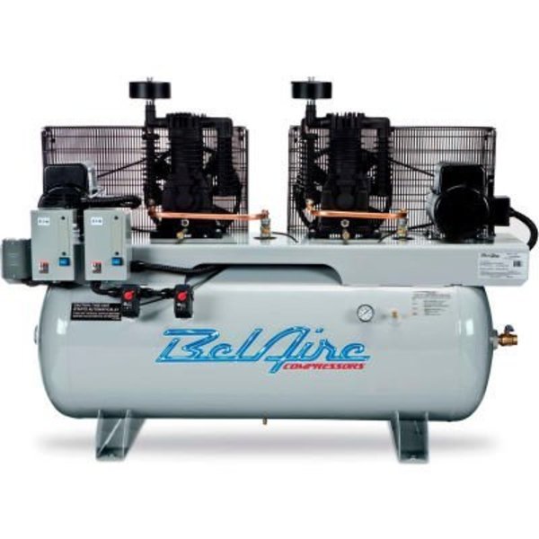 Quincy Compressor Belaire 3312DL4, 15 HP, Duplex Compressor, 120 Gallon's, 100 PSI, 50.5 CFM, 3-Phase 460V 8090254773